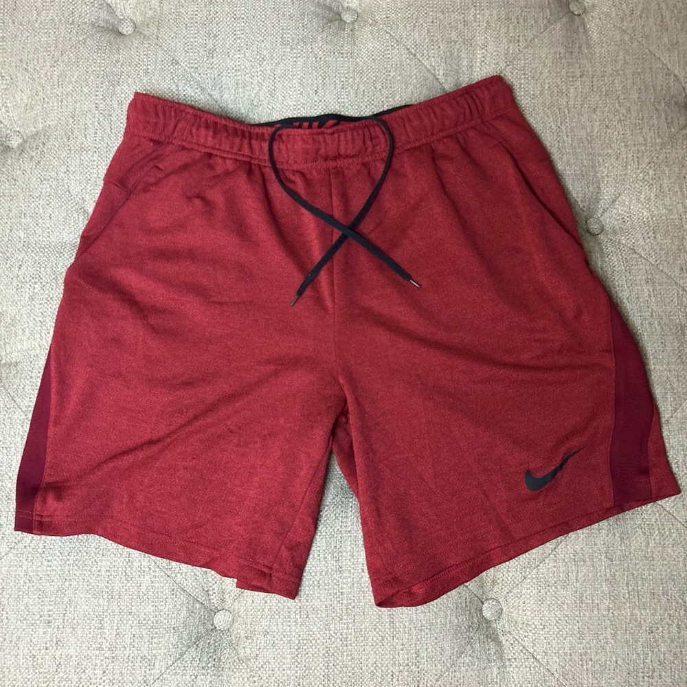 Nike Men's Red Dri-Fit Athletic Shorts